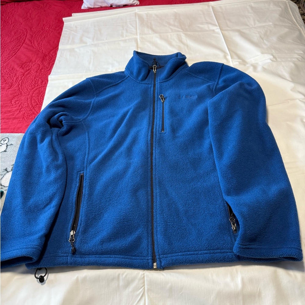 LL Bean men’s Blue Fleece Jacket